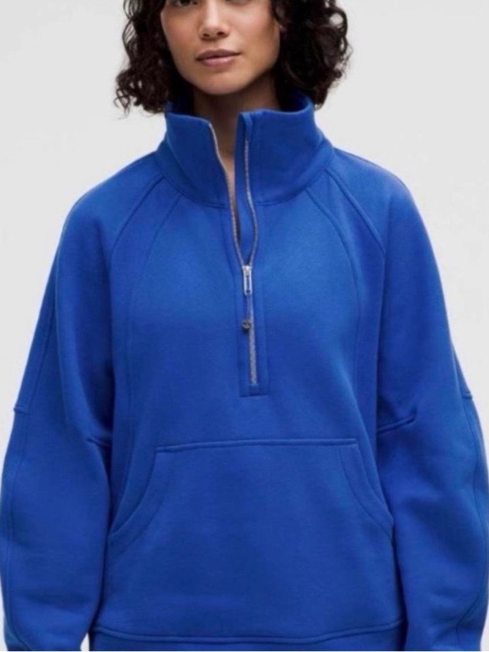 Lululemon Half-Zip Scuba Half Zip Funnel Neck– Cerulean Blue – XS/S